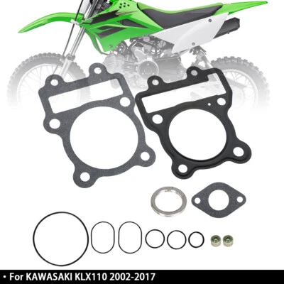 Juego de juego de juntas de extremo superior de cabeza para KAWASAKI KLX110 2002-2017 KLX 110 Foto 1 de 4