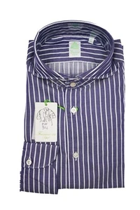 Neu FINAMORE Napoli HANDMADE Dress Shirt Größe XS US 38 39 EU (FIN302) - Bild 1 von 2