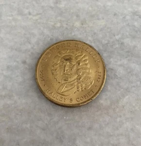 Edmond Halley Halleys Comet Coin 1986 - Picture 1 of 4