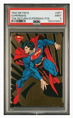 1993 Skybox the Return of Superman SP1 Superman Foil PSA 9 - Image 1 of 2