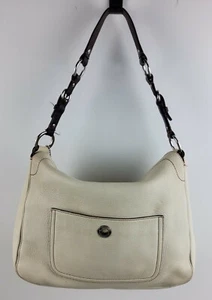 Coach 8A39 Chelsea Pebbled Leather Turnlock Hobo Beige Shoulder Handbag Purse - Picture 1 of 12