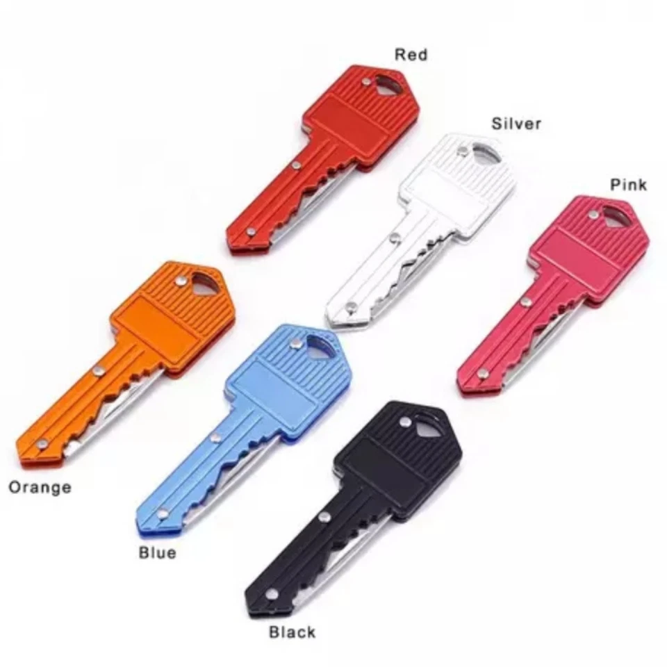 Outdoor Survival Pocket Folding Key Shape Mini shaped Chain Knife  - Image 1 of 1