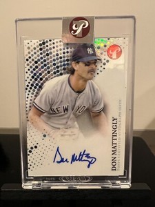 2022 Topps Pristine Don Mattingly Encased On Card Auto SP #PA-DMA NY Yankees