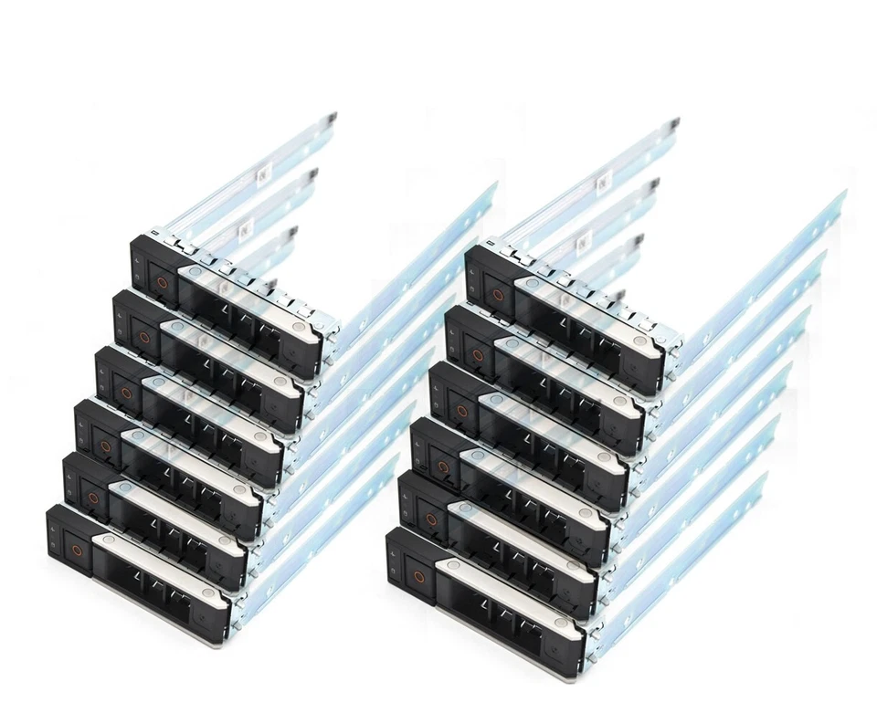 12-pcs 3.5"X7K8W Hard Drive Caddy Compatible for Dell PowerEdge Selected 14-16th - Image 1 of 4