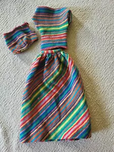 Juego de 3 piezas Barbie #1602 tejido moda paquete rayas de colección - Imagen 1 de 5