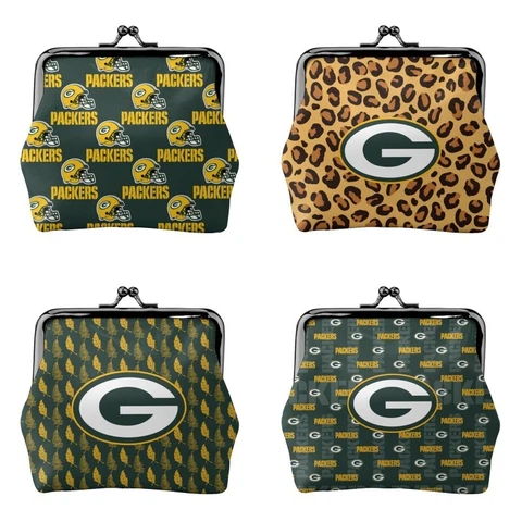 Green Bay Packers Fans Mini Coin Purse Change Purse Coin Bag Women's Wallet Cover