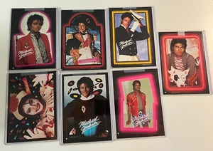 1984 MICHAEL JACKSON Big 5 x 7 inch SUPER STICKER CARD SET 13/13 Topps Mint! - Bild 1 von 2
