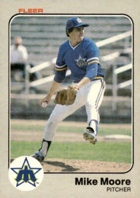 1983 Fleer #482 Mike Moore Rookie Seattle Mariners - Image 1 of 2