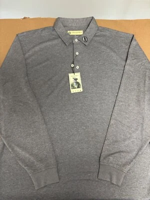 NUEVO CON ETIQUETAS POLO HOMBRE DONALD ROSS LS, TALLA: XL, COLOR: GRIS ACERO (M29) Foto 1 de 2