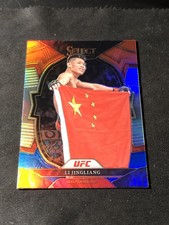 2023 #19 Li Jingliang Panini Select UFC Silver Concourse Level Red & Blue Prizm