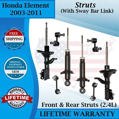 Puntales delanteros y traseros Gabriel OEM y eslabones de barra estabilizadora para Honda Element 2003-2011 2,4 L Foto 1 de 4