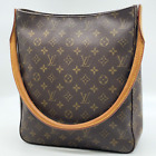 Autentyczna torba na ramię Louis Vuitton Monogram Looping GM M51145 NS040482