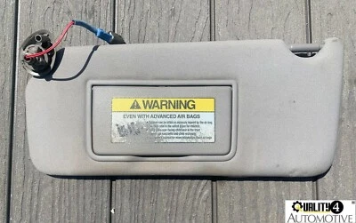 Honda Accord Driver Side SUN VISOR LH Lighted GRAY Sunvisor OEM 2008-2012 - Image 1 of 3