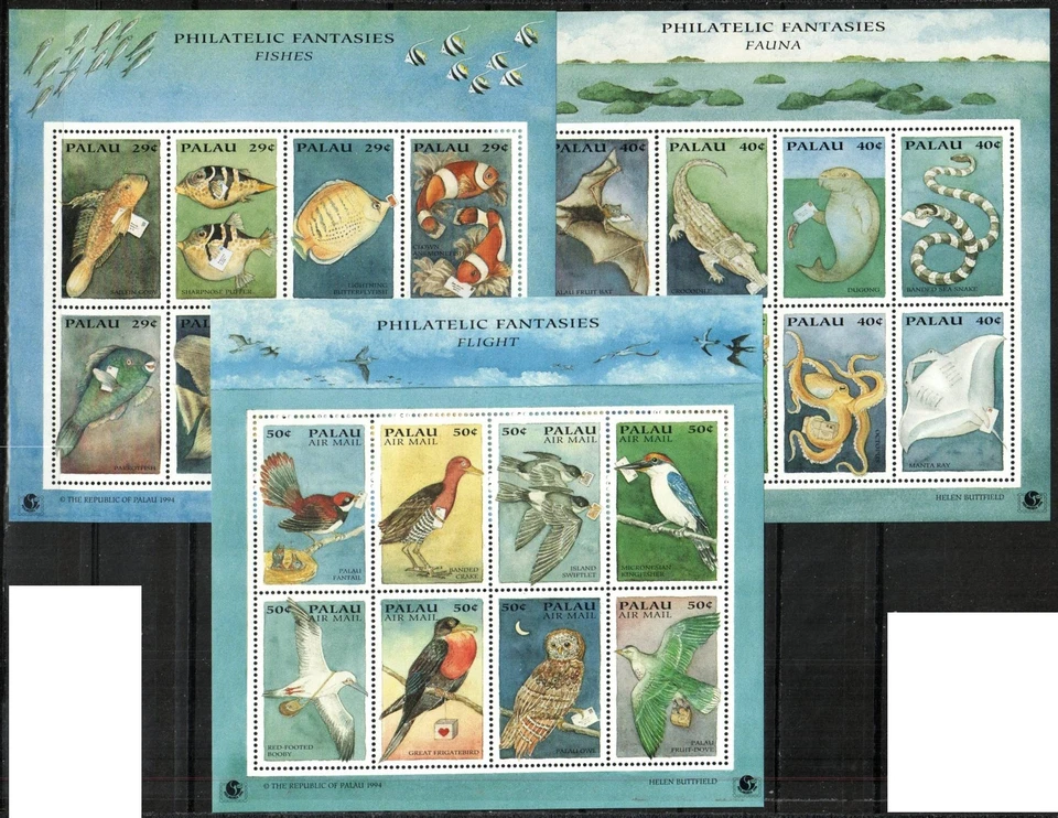 Palau Stamp 334-336  - Wildlife - Image 1 of 1