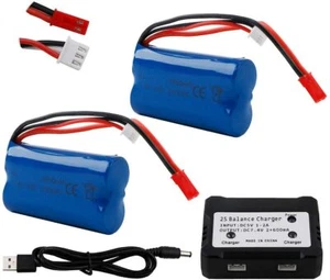 Li-ion Battery 7.4V 1500mAh Universal JST Plug for 948 MJX T10 RC Car Helicopter - Bild 1 von 8