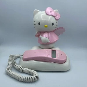 Hello Kitty Angel 2003 Pink Caller ID Telephone Phone Landline Vintage - Picture 1 of 12