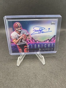 2024 Topps Midnight Joe Theismann HZS-JT Auto Was Commanders - Imagen 1 de 2