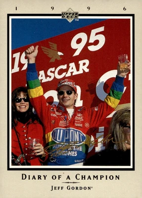 1996 Upper Deck Road To The Cup Diary of a Champion Jeff Gordon #DC1 - Image 1 of 2