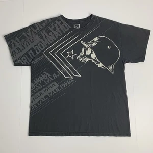 Metal Mulisha T-Shirt Motocross MX Skull Helmet Distressed Faded Black Tee Large - Bild 1 von 10
