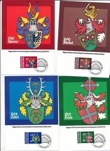 D434153 Liechtenstein Set of Maximum Cards Coat of Arms - Picture 1 of 1