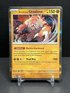 POKÉMON TCG LUNA DI SANGUE URSALUNA 054/131 RARO HOLO SV: EVOLUZIONI PRISMATICHE NM - Foto 1 di 2