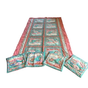 Handmade SOUTHWESTERN Pillow Covers & comforter Native American Aztec Pottery - Picture 1 of 17