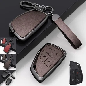 Zinc Alloy Leather Car Remote Key Case Cover For Buick Avenir Envision 2021-2022 - Picture 1 of 17