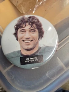 60s New York Jets 2.75" Button / JOE NAMATH - Picture 1 of 4
