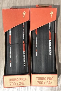 2 Stück NEU Specialized Turbo Pro 700x24c Gripton Blackbelt schwarz 700 24c Reifen - Bild 1 von 4