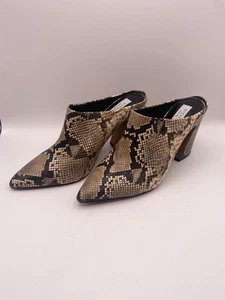  Steven New York Womens Snake Slip On Pointy Heel Bootie Sz 9 - Picture 1 of 8
