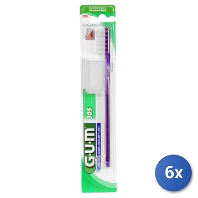 6x Gum Spazzolino Classic 305 Duro