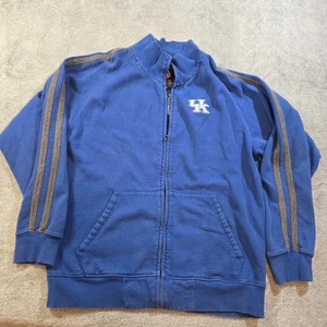 VTG 90s Thre Square Blue Kentucky Wildcats Full Zip Men’s Size XL Stripe Arms - Picture 1 of 14