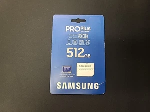 Carte mémoire microSDXC Samsung 512 Go Pro Plus avec adaptateur SD - (MB-MD512SA/AM) - Photo 1 sur 3