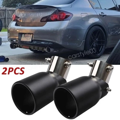For Infiniti G35 G37 Sedan Car Exhaust Pipe Tip Rear Tail Throat Muffler Black Foto 1 de 4