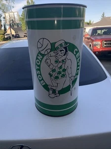 Vintage Boston Celtics Metal Waste Basket, Celtics Trash Can, P&K Products Co. - Picture 1 of 11