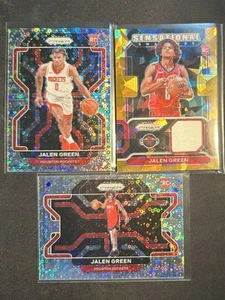 2021 Prizm Fast Break Jalen Green #306 Rookie RC Lot (3) Orange Ice Patch SSP - Picture 1 of 1