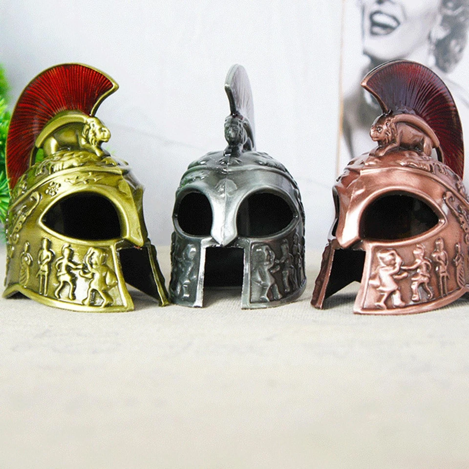 Capacete samurai modelo cavaleiro medieval tradicional capacete espartano escultura - Imagem 1 de 1