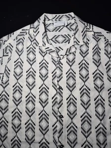 Mens Asos Design Short Sleeve Button Up Collared Shirt - Picture 1 of 12