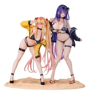 Juego de 2 caballeros Yuna & Sayuri con pedestal especial ilustración de Biya & K - Imagen 1 de 6