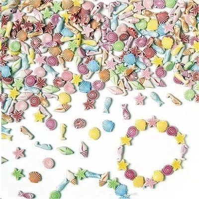 Mini-Perlen „Strand Meer“ Kinder Basteln Schmuck Ketten Armbändern 400 Stück - Bild 1 von 4