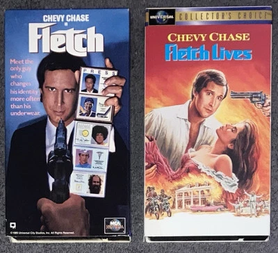 Fletch 1985/Fletch Lives 1989 VHS Chevy Chase Double Feature - Image 1 of 3