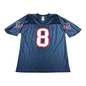 David Carr #8 Houston Texans Away Football Jersey NFL Size Men’s Large Blue - Picture 1 of 7