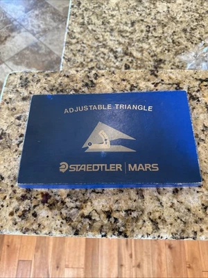 Staedtler Mars 8" Adjustable Arithmetic Triangle 964 50-8 W/ Slope & Rise + Box - Image 1 of 2