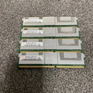 Samsung 2 x 2GB (4GB) matched pair DDR2 PC2-5300F ECC Server RAM M395T5750EZ4 - Picture 1 of 3