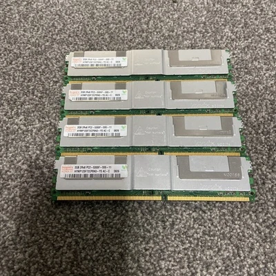 Samsung 2 x 2GB (4GB) matched pair DDR2 PC2-5300F ECC Server RAM M395T5750EZ4 - Image 1 of 3