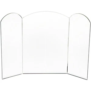 Plymor 9" Arched Backdrop, 5mm Thick Beveled Glass Mirror - Picture 1 of 1