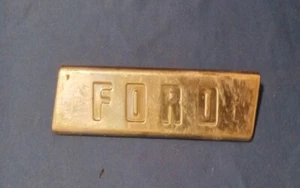 FORD Vintage Script Ad Emblem for Truck Car Side Free Shipping - Picture 1 of 3