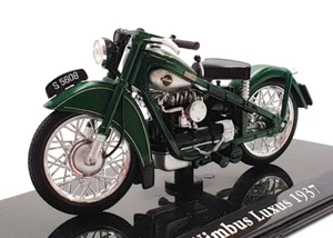 Motocicleta de lujo Atlas Editions escala 1/24 4 658 123 - 1937 Nimbus - verde - Imagen 1 de 5