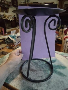 Candelabro pilar hierro metal negro - Imagen 1 de 5