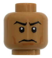 LEGO NEW LIGHT FLESH MINIFIGURE HEAD MASK WITH EYEHOLES ZORRO BANDIT FACE